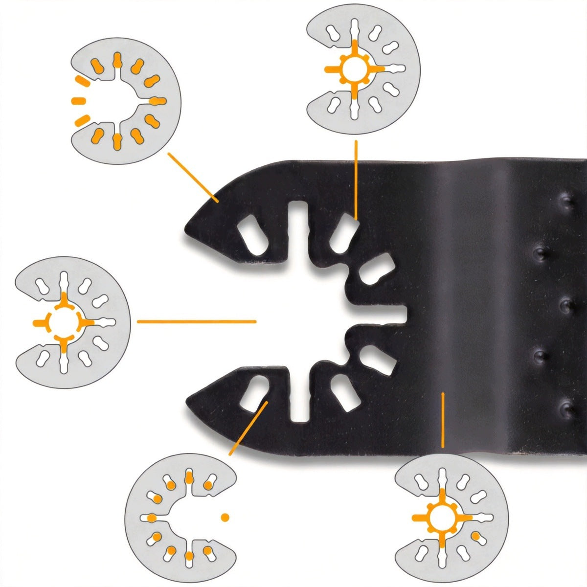 20 PCS MULTIFUNCTION TOOL SAW BLADES FOR WOOD METAL PLASTIC Brand no brand