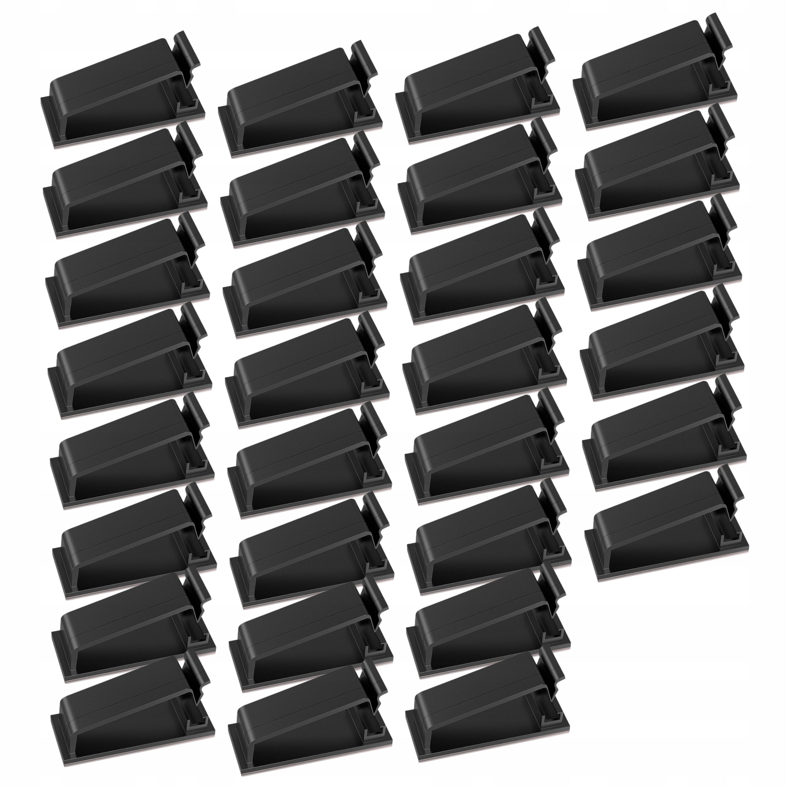 20 Pcs Black Self Adhesive Cable Clips Organizer Tape 3M Brand no brand