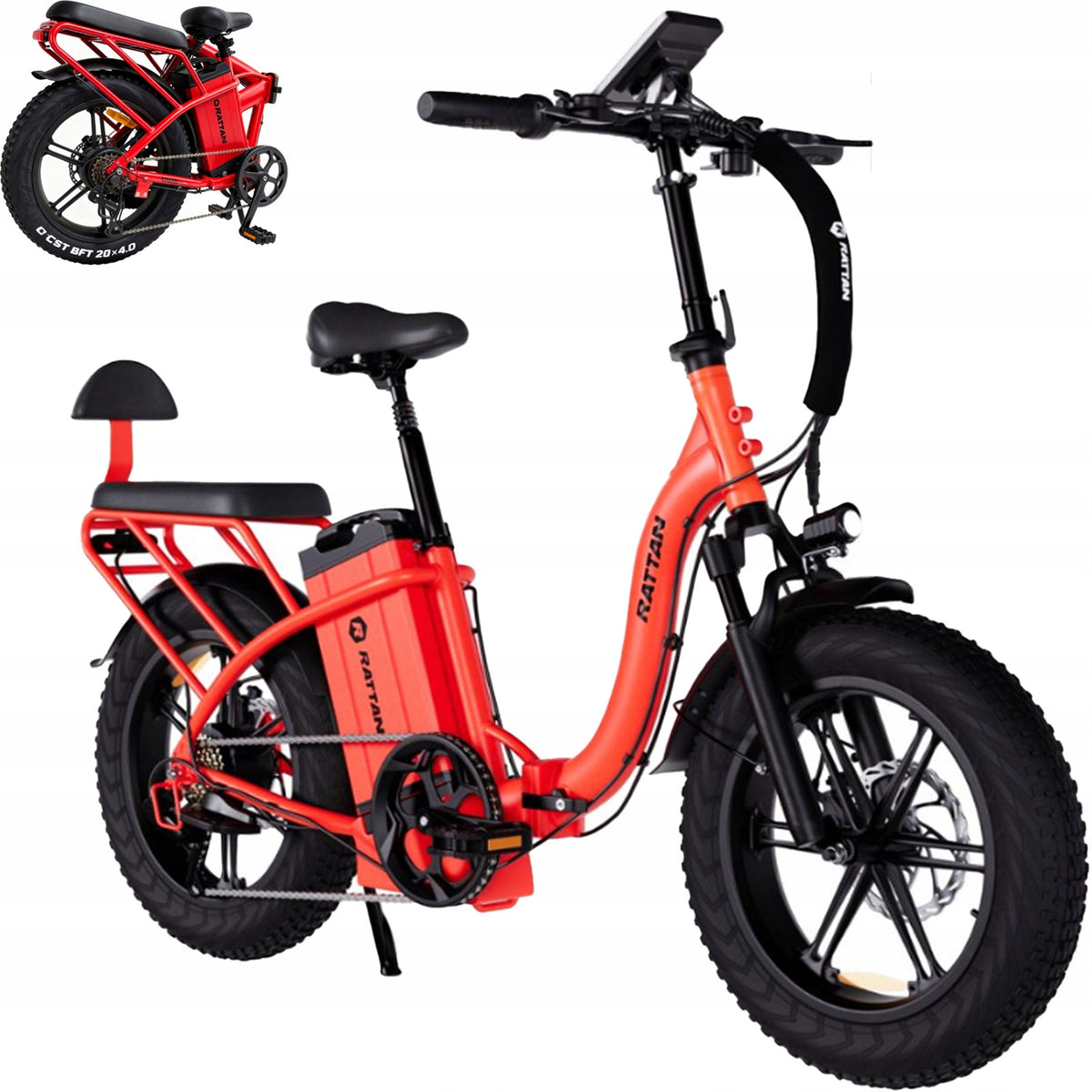 20''Rattan LF Ultra Electric Vehicles 1800W 48V40.5AH 52KM/H 200KM aldult