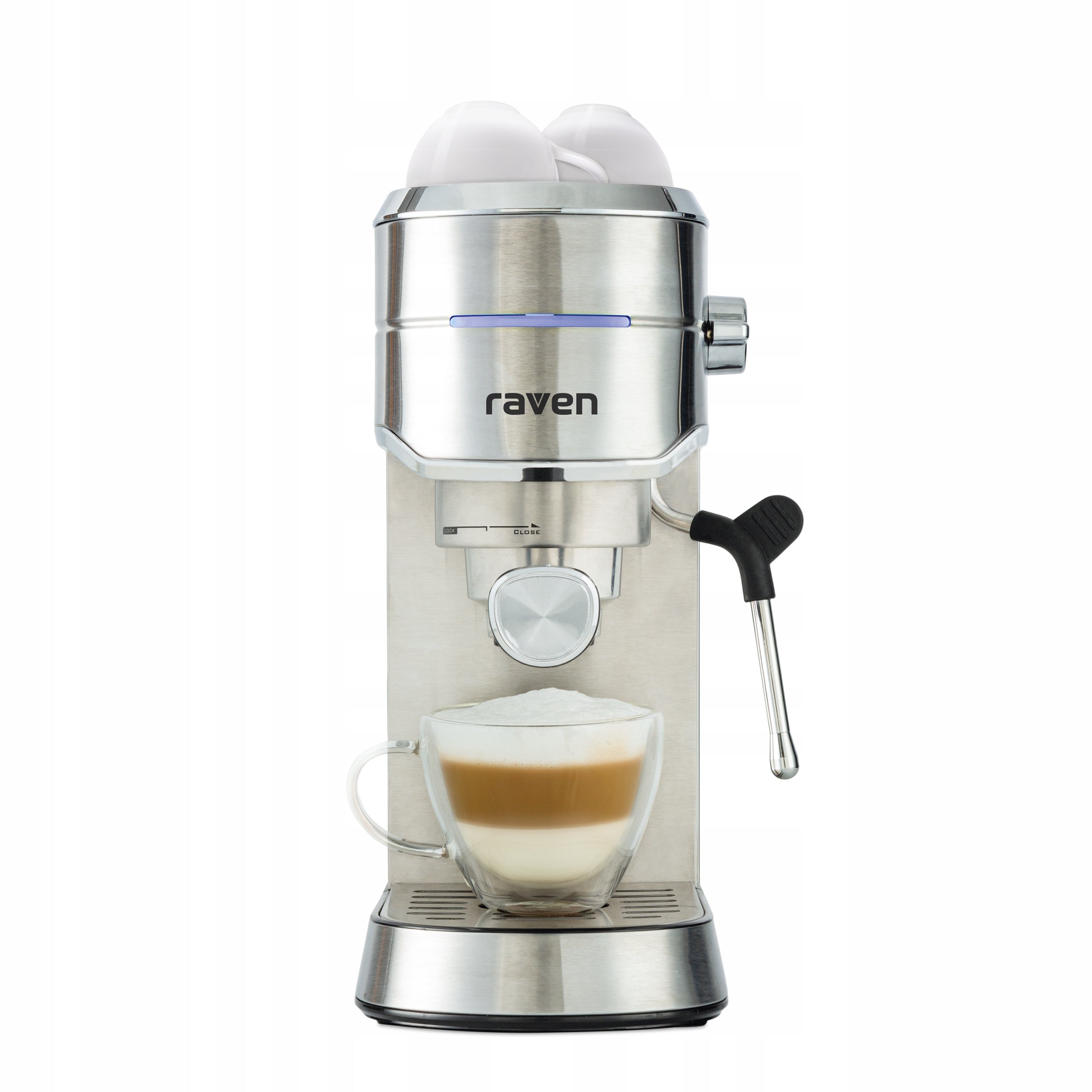 20 bar RAVEN EER004 espresso machine with frother and cup warmer EAN (GTIN) 5902837833309