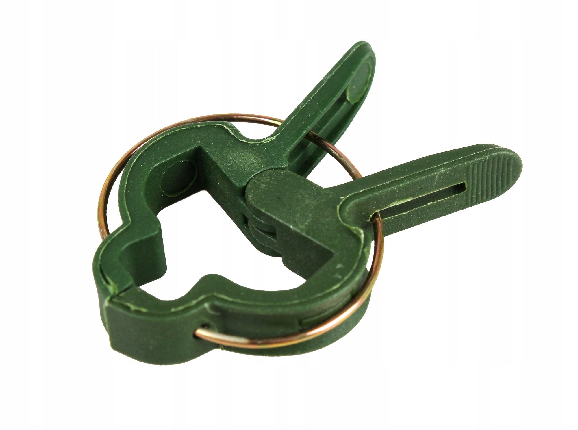 20 pcs GARDENING CLIPS FOR PLANTS 2 SIZES 7x5,5cm / 4,8x3,5 cm Color green