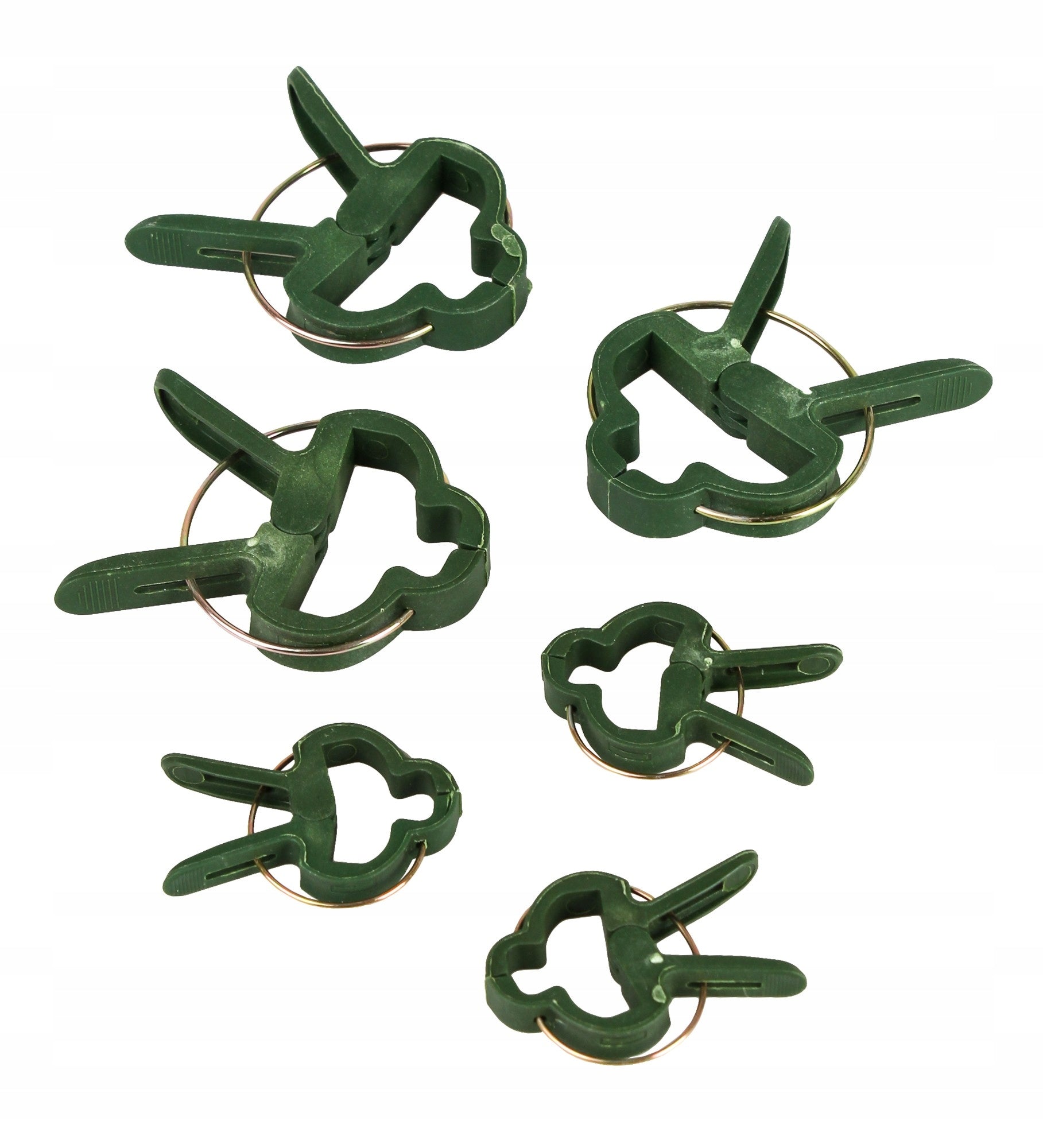 20 pcs GARDENING CLIPS FOR PLANTS 2 SIZES 7x5,5cm / 4,8x3,5 cm