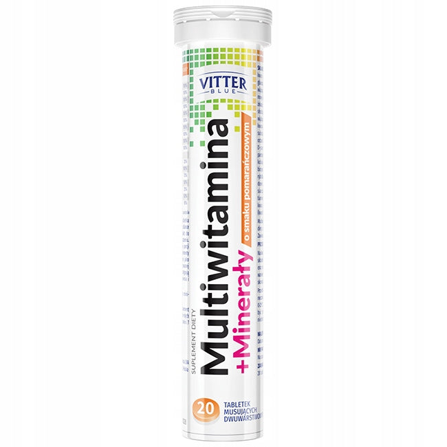 20 pcs effervescent tablets Diagnosis Vitter Blue Multivitamin + Minerals