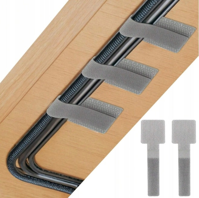 20 x HANDLE ORGANIZER VELCRO TAPE CLIP HANGER FOR ORNAMENT WIRE CABLES