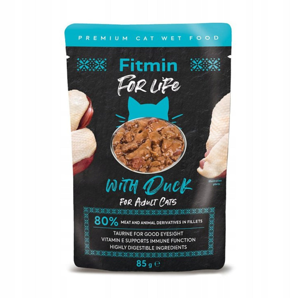 20 x Wet Cat Food Fitmin Fillet Mix of Flavors for Sterilized 85g Manufacturer code 8595237034598