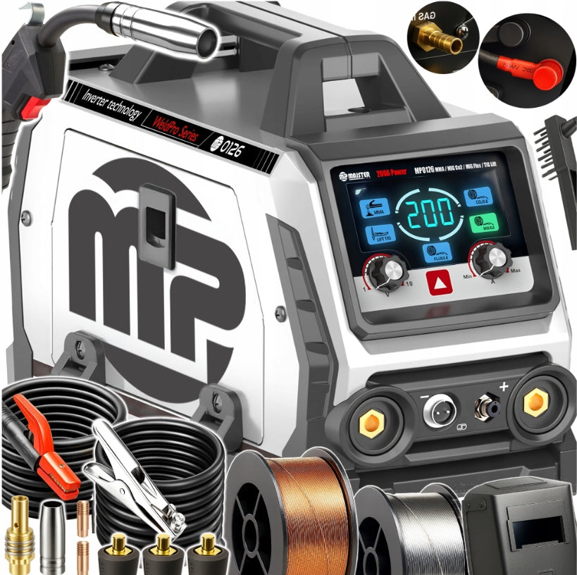 200 inverter welder MIGOMAT FLUX MIG MAG MMA GAS Co2 SYNERGY MP0126