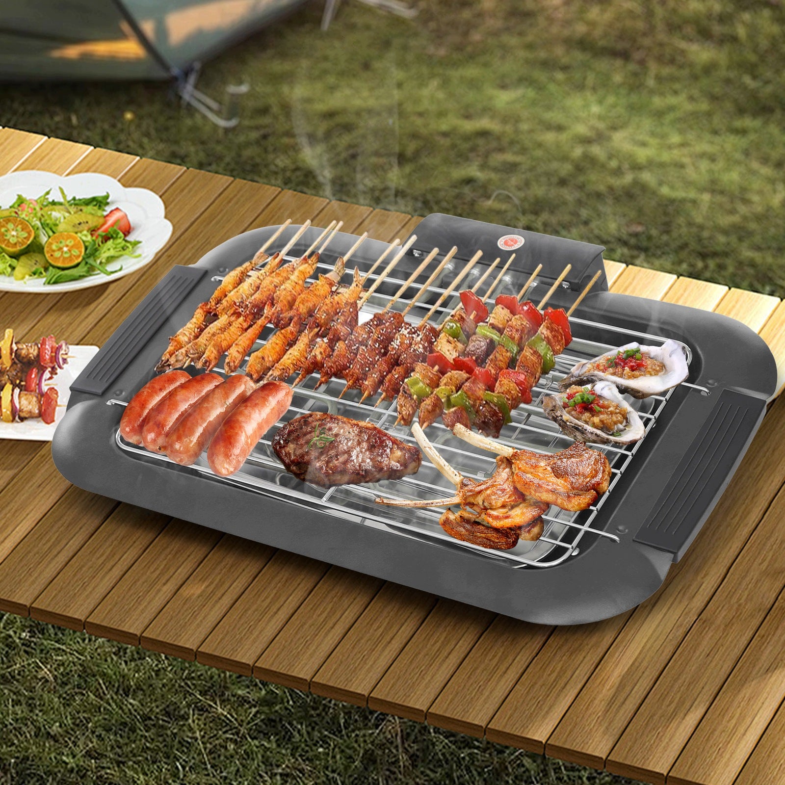 2000W ELECTRIC TABLE GRILL WITH 6-STAGE TEMPERATURE CONTROL Manufacturer code JJFTFP87