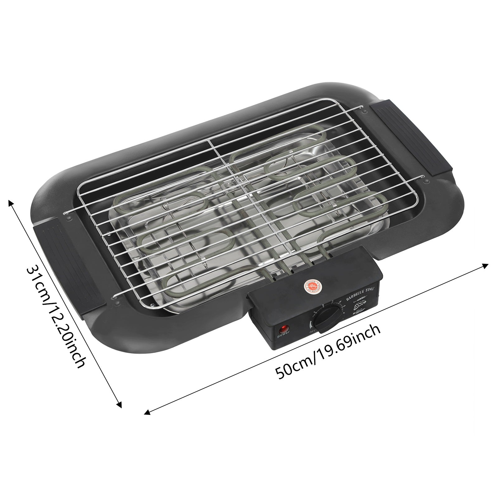 2000W ELECTRIC TABLE GRILL WITH 6-STAGE TEMPERATURE CONTROL Packaging status original