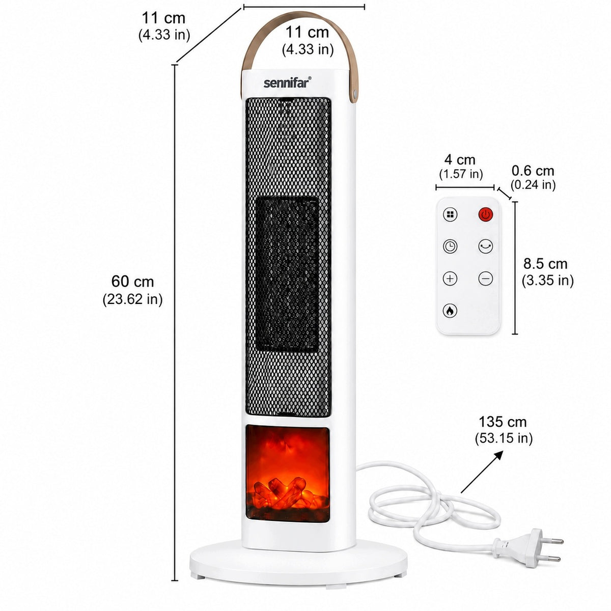 2000W Electric Tower Heater with Timer and Remote Control Brand no brand