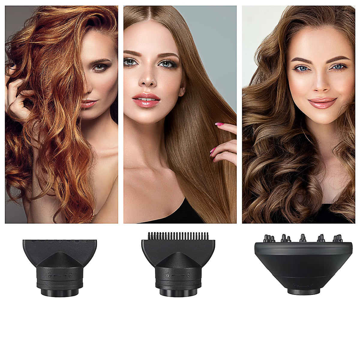 2000W HAIR DRYER PRO IONIZATION STRONG + DIFFUSER AND CONCENTRATOR SET Brand no brand