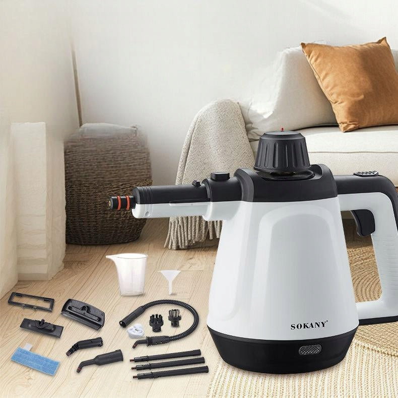 2000WSteam Cleaner Steam Mop Cleaning Set for Windows, Grout and Upholstery Packaging status original