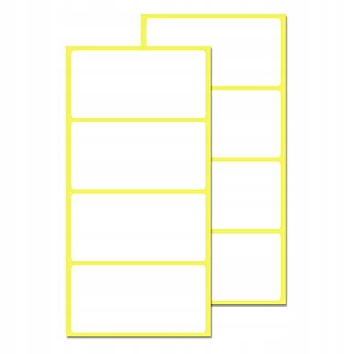 200PCS 100 X 50MM - LARGE WHITE PRICE STICKERS LABEL FOR HOME Packaging status original