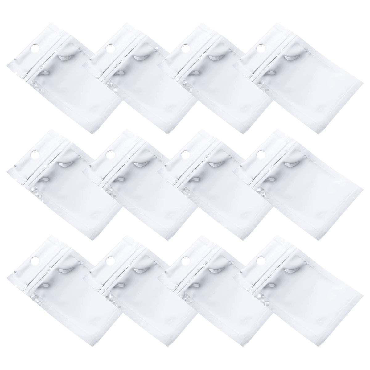 200Pcs Waterproof Transparent Pill Storage Pouches Silver Thickness 1 μ