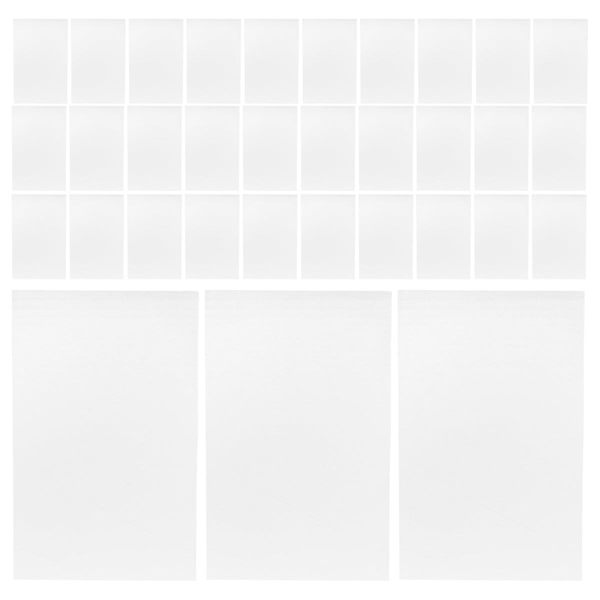 200Pcs White Epe Foam Shock Absorption Packing Pouches for Glassware Width 25 cm