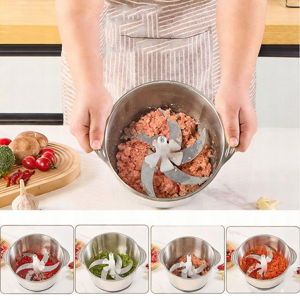 200W STAINLESS STEEL ELECTRIC MEAT NUT GRINDER2L Packaging status original