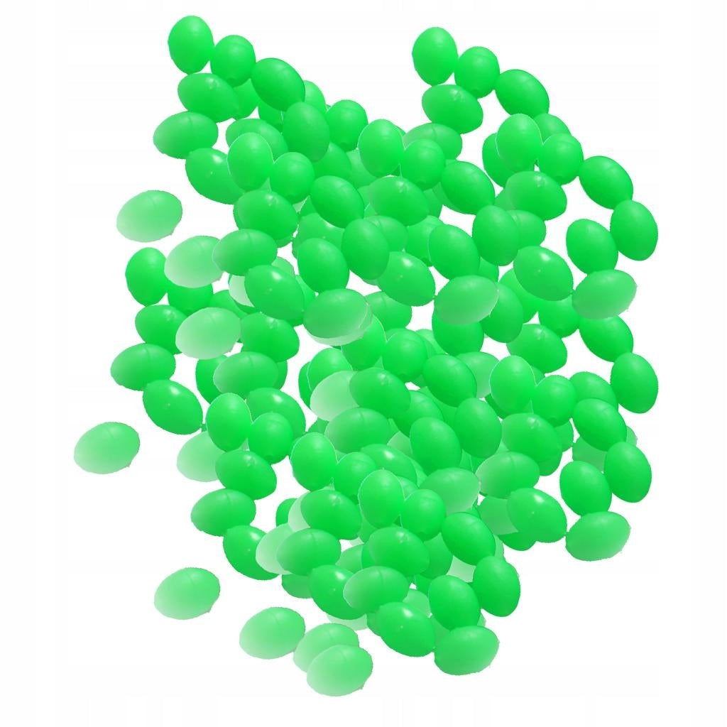 200pcs Luminous Fishing Beads 6x10mm 1.2mm