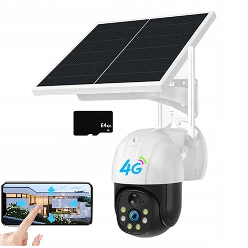 2024 OUTDOOR ROTATING CAMERA SOLAR GSM 4G LTE SIM