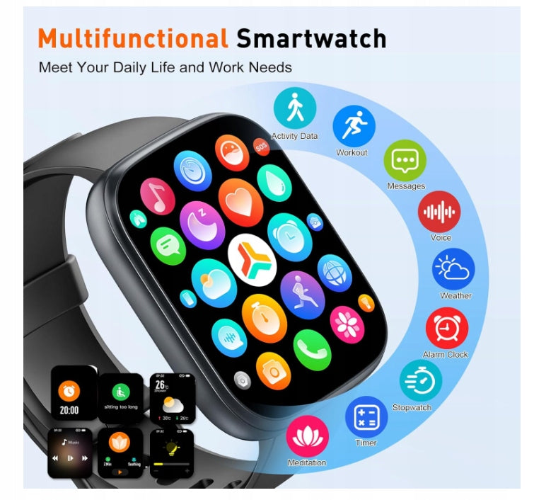 2025 Smart Watch for Women and Men, 1,95-inch Cillso T80 Manufacturer code T80