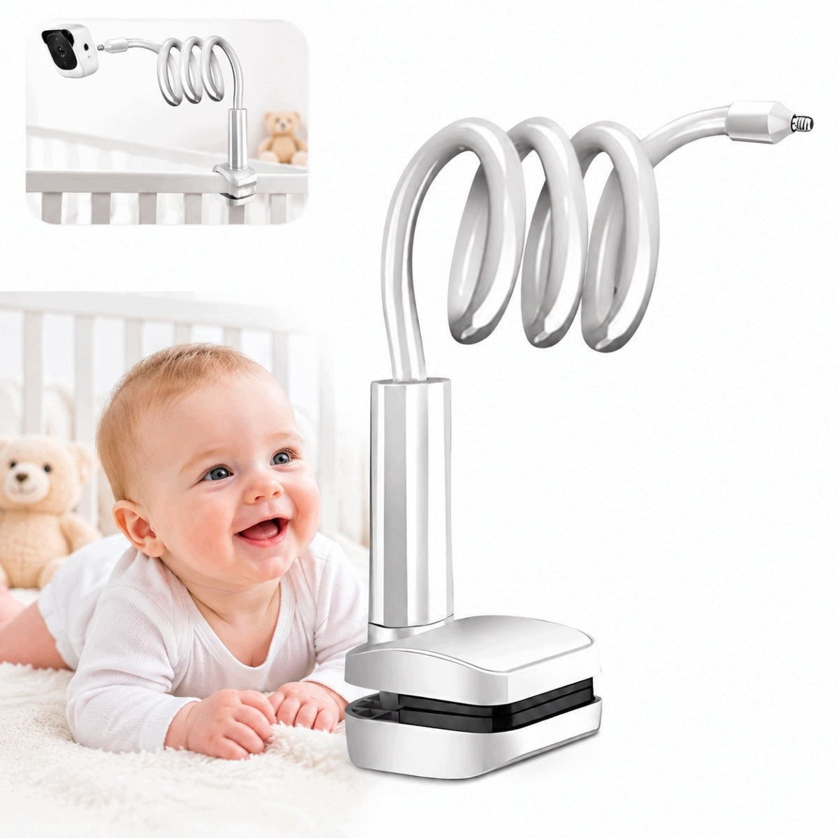 2026 BABY CAMERA HOLDER FLEXIBLE ADJUSTABLE ROTATING COT