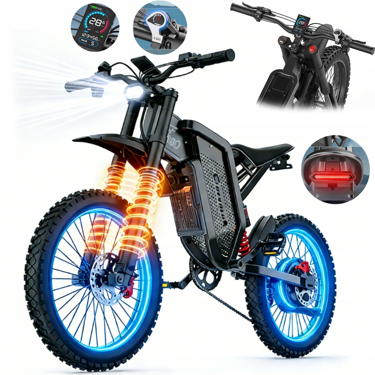 2026 CHEEVALRY CF3000 Electric Moto Vehicles 6000W 60V30AH 75KM/H 120km