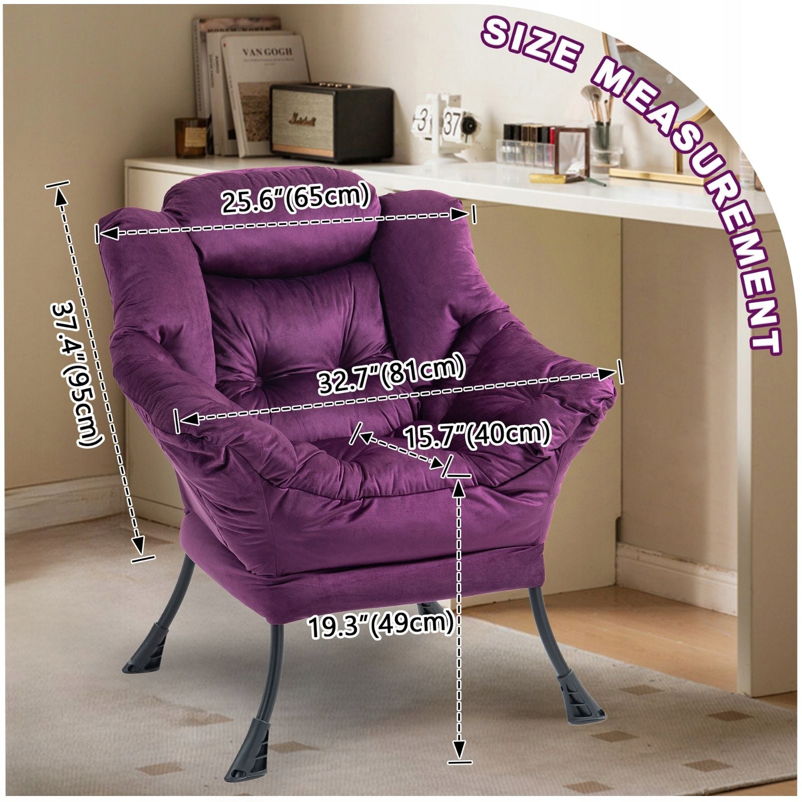 2026 Comfortable relaxation chair with metal frame and pocket Brand no brand