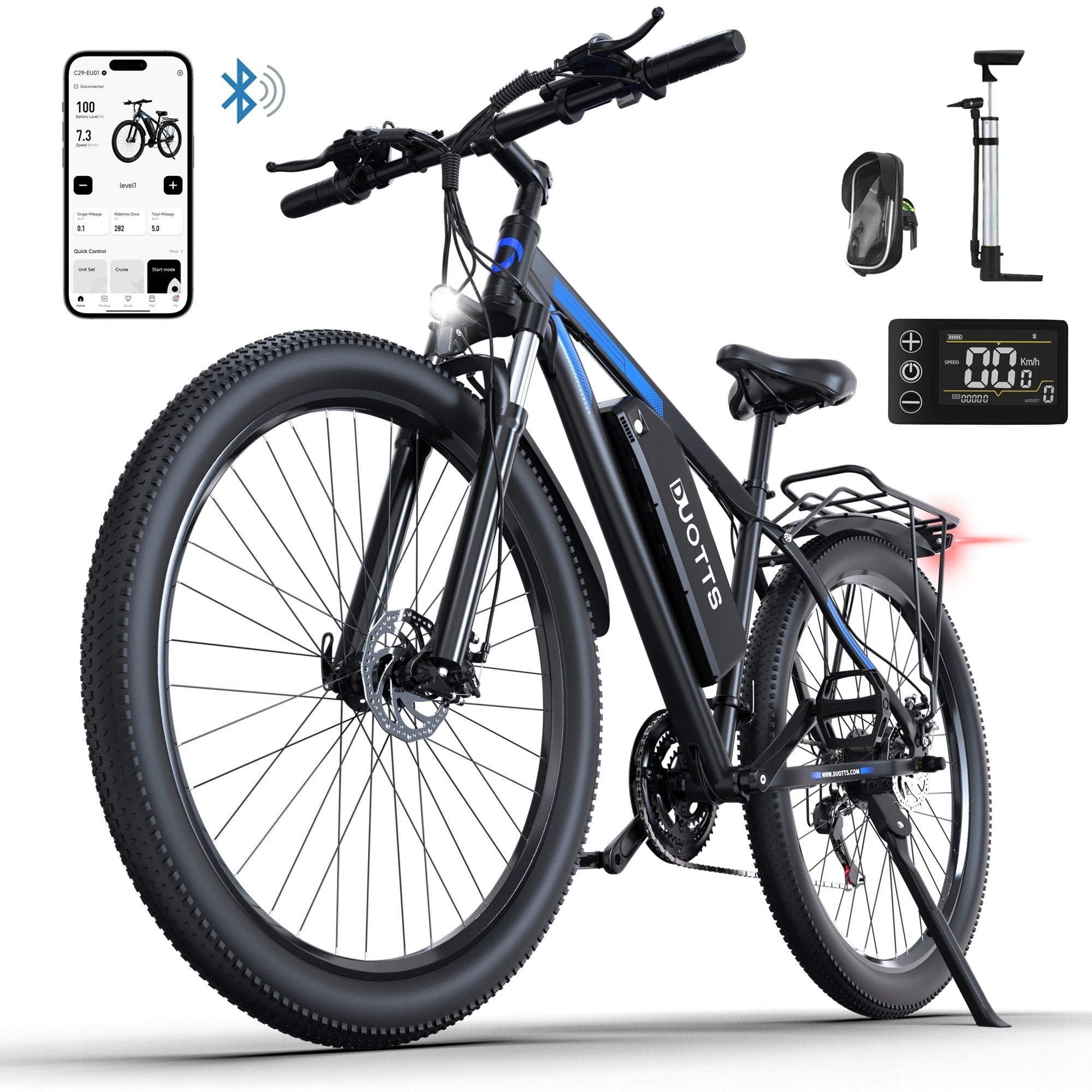 2026 DUOTTS C29-L 48V 15AH 1000W 55KM/H 29 X 2,1'' Shimano 21-speed Z App