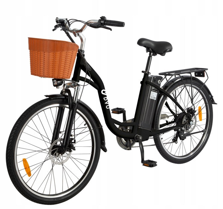 2026 DYU C6 Electric bike 250W 36V 12,5Ah 25km/h 70km 26" 6 city gears Packaging status original