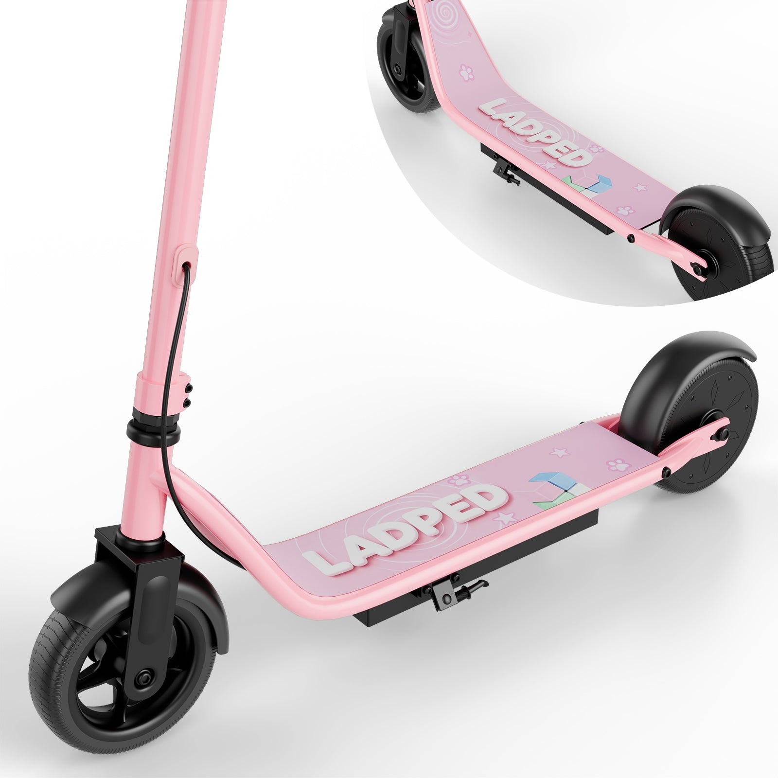 2026 Electric Scooter for Children 250W 14KM/H 16KM Pink Lightweight Weight 7.25 kg