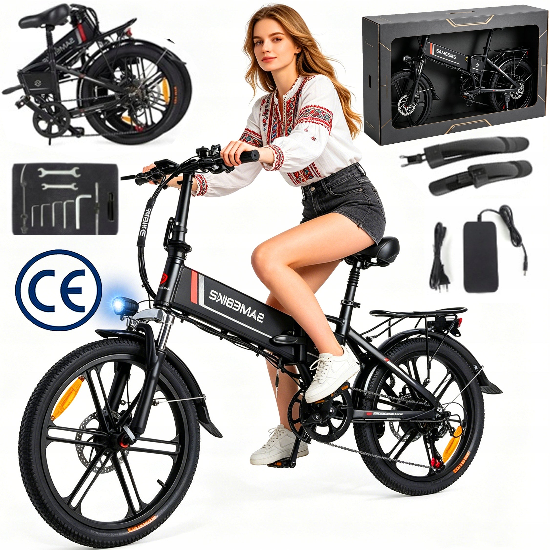 2026 Electric Vehicle Samebike 20LVXD30-II 90KM 468W 20" with long range Packaging status original