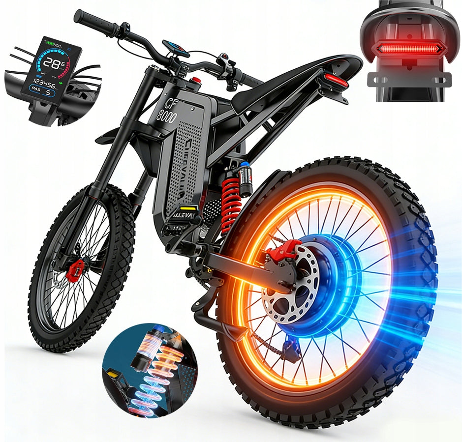 2026 Electric vehicle Cheevalry 6000W 60V 30AH 75Km/h 120KM NFC Samsung