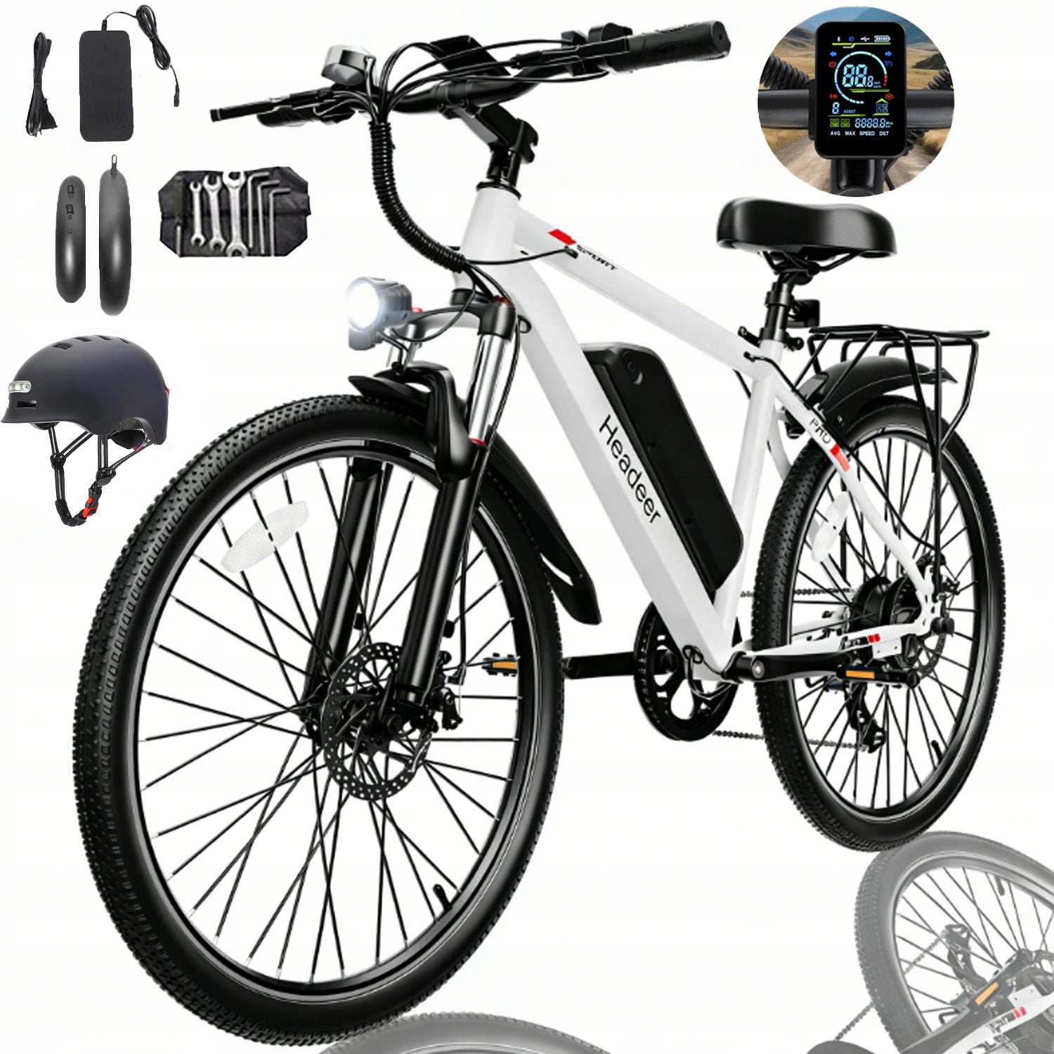 2026 Electric vehicles HEADEER BK1350 500W 48V13,5Ah 35km/h 80KM 26”+helmet