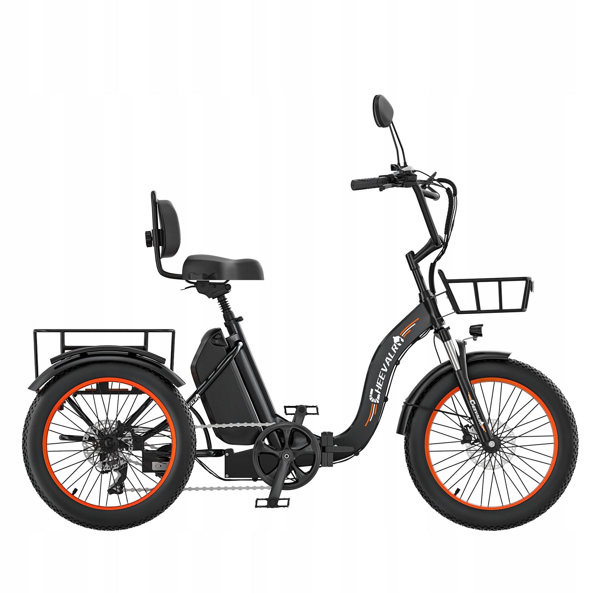 2026 Folding Electric Tricycle Cheevalry 1000W 48V 20AH 20*3.0" 90HP Manufacturer code 2026 NOWY Cheevalry CF750 1000W