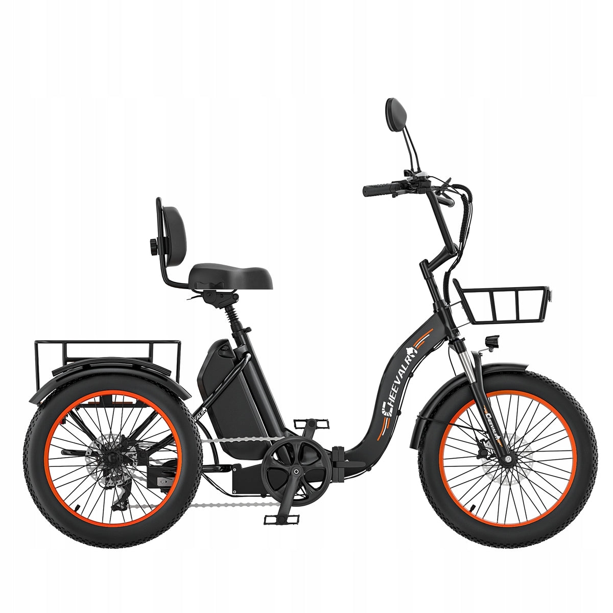 2026 Folding Electric Tricycle Cheevalry 1000W 48V 20AH 20*3.0" 90HP Manufacturer code 2026 NOWY Cheevalry CF750 1000W