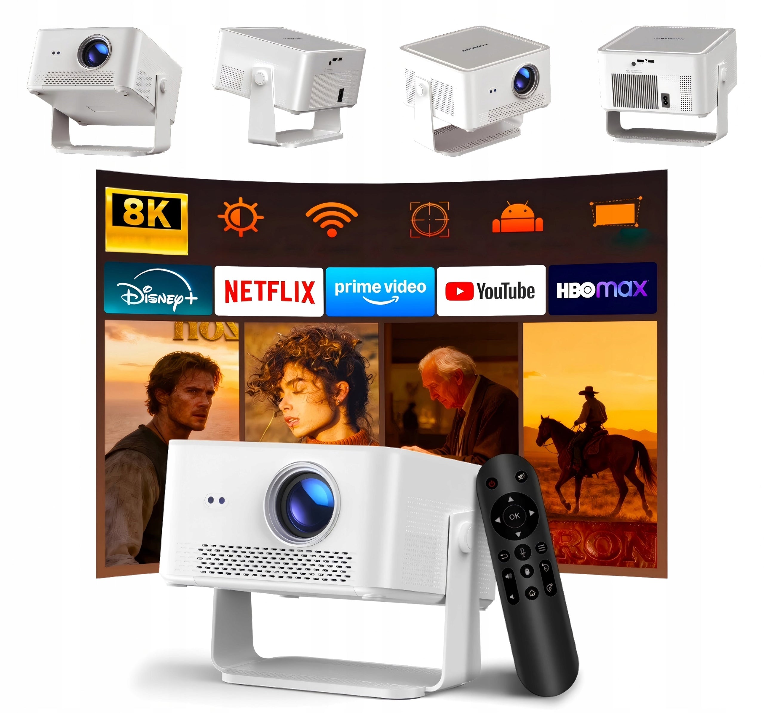 2026 Magcubic HY450 MAX mini projector Auto Focus WiFi6 BT5.4 HDR10+