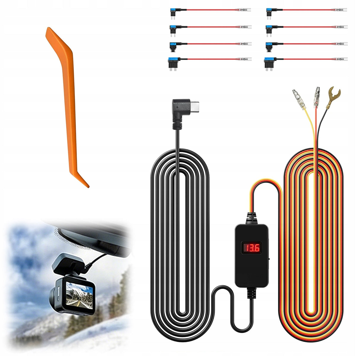 2026 NEW Hardwire Kit for Dash Cam, Universal Power Cable