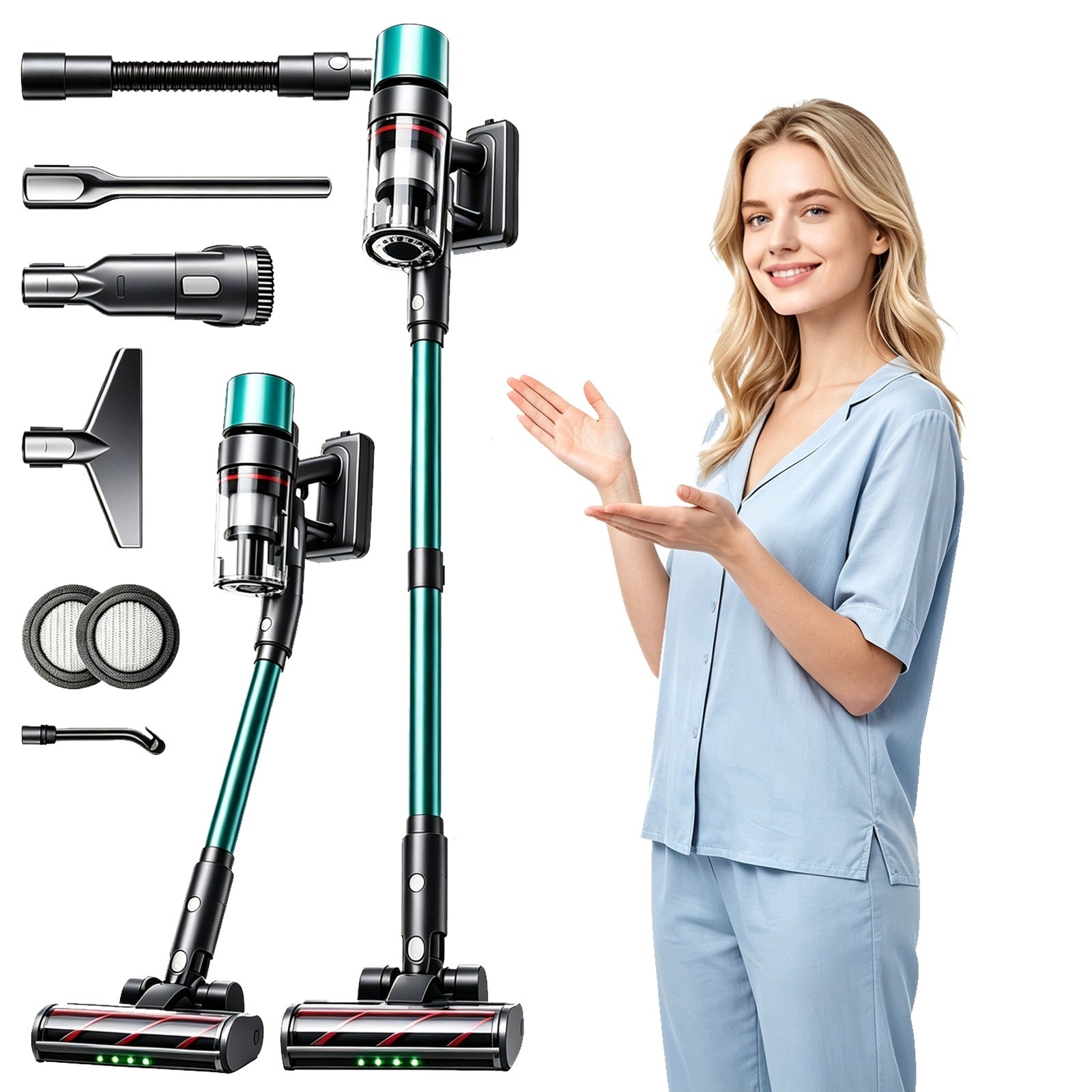 2026 NOWY Robot sprzątający SmartAi V5 Pro 650W 29.6V 24000mAh 65kPa 80min