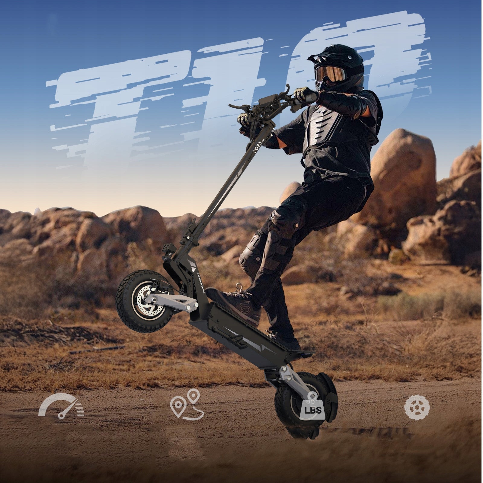 2026 OOTD T10 Folding Electric Scooter 900W 50KM/H 48V 13.5AH 45KM PL Color black