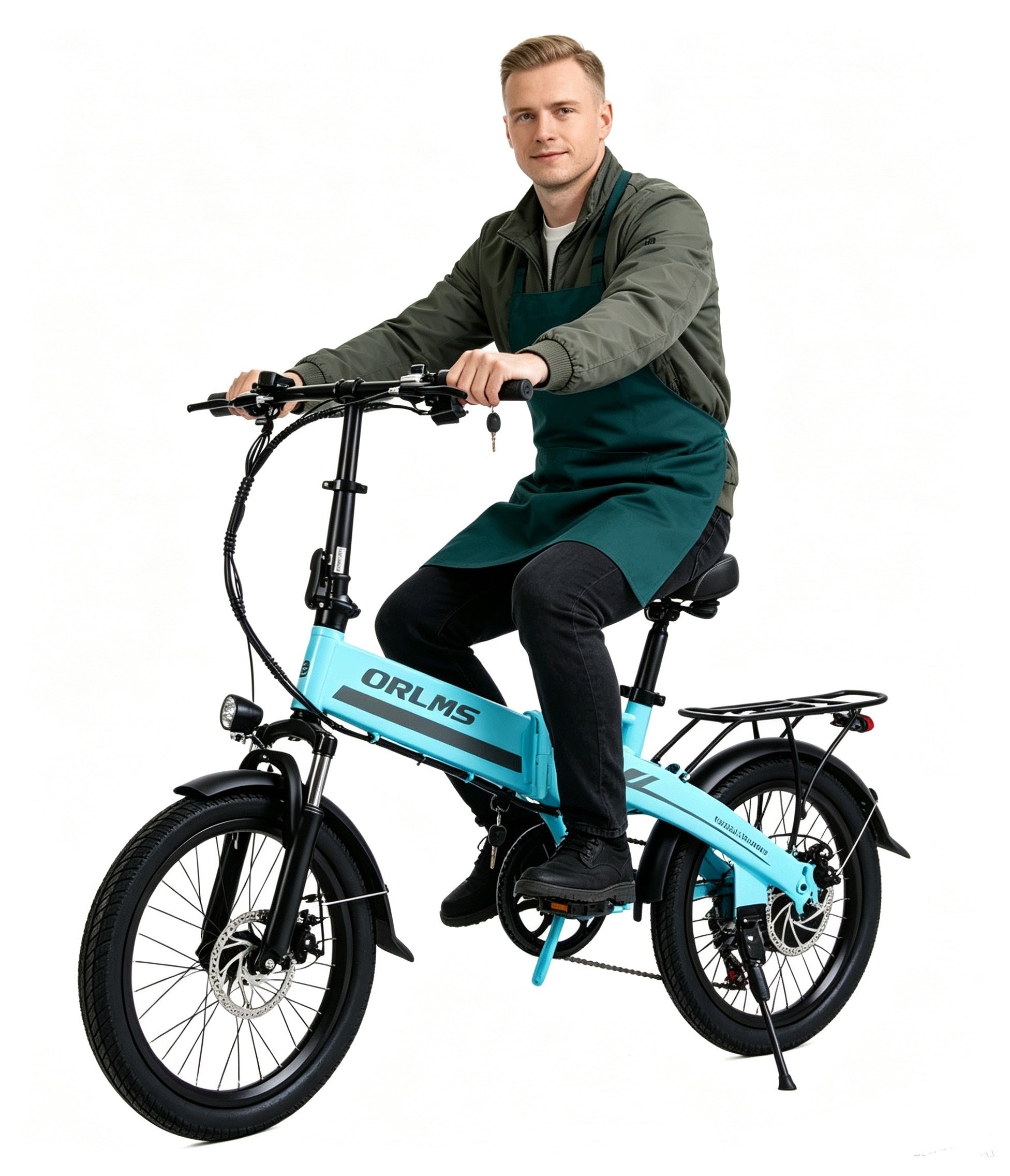 2026 ORLMS S9F Folding Electric Vehicle, 750W, 20" Wheels, Blue 35