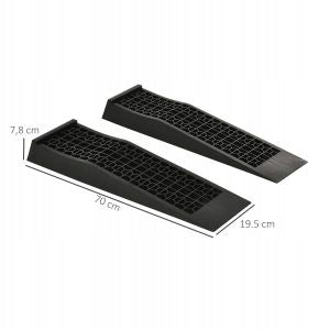 2026 Overrun ramps 2 pieces 70x20x8 cm to 3000 kg black Brand no brand