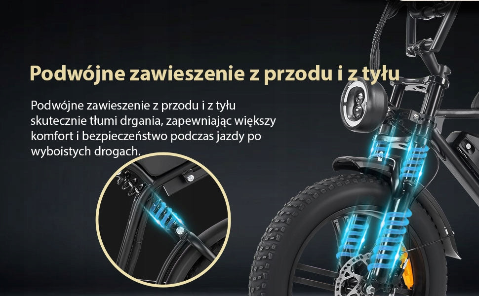 2026 ROWER ELEKTRYCZNY E6 2.0, 250 W 720 WH, 20" 7-BIEGOWY SHIMANO Maximum rated power electric bike (under 250W)