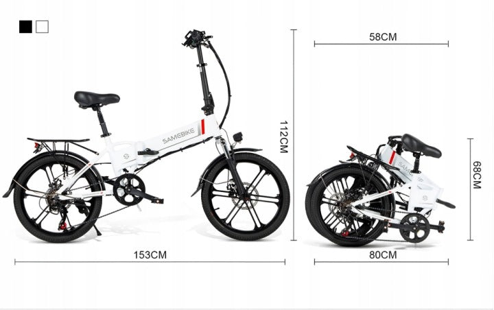 2026 SAMEBIKE 20LVXD30-II Electric Vehicle 20"Folding with 48V Battery Foldability partially assembled, calibrated