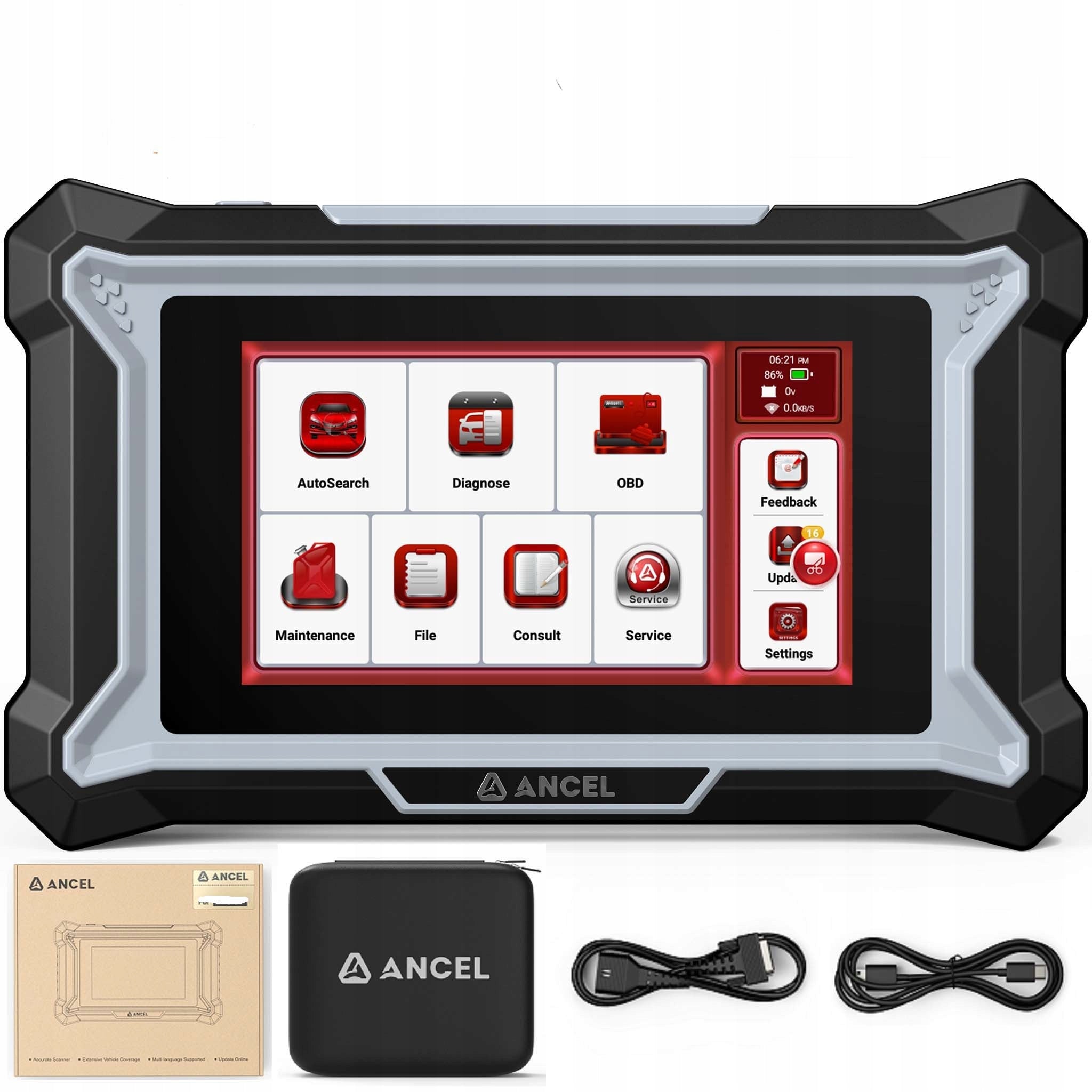 2026 Tester diagnostyczny interfejs ANCEL DS200 Polski Czeski Słowacki OBD2 Brand ANCEL