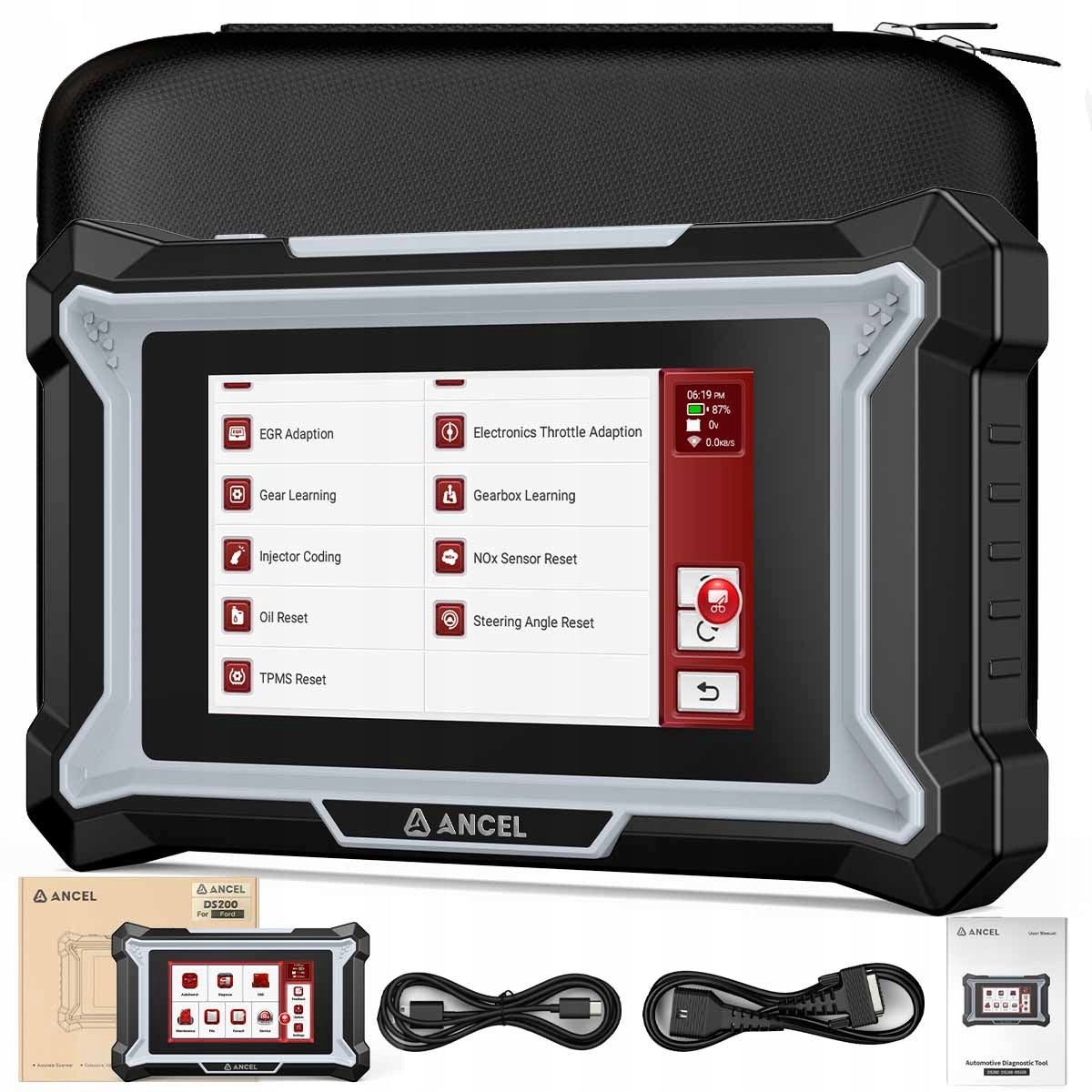 2026 Tester diagnostyczny interfejs ANCEL DS200 Polski Czeski Słowacki OBD2 Manufacturer code BC20206-1