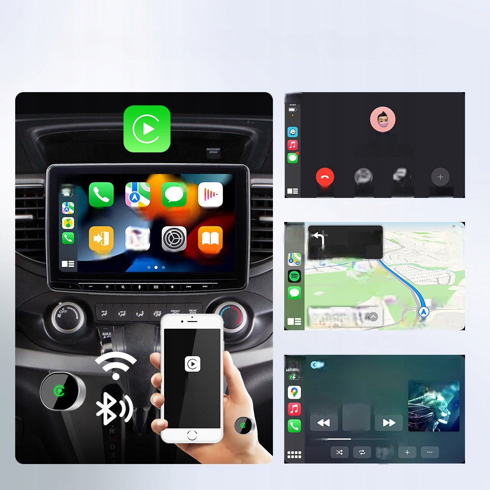 2026 Upgraded Wireless Carplay Android Auto Adapter Plug&Play Ai Box Packaging status original