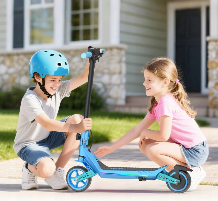 2026 for children 10KM Electric scooter YIQIFA U8 130W 16KM/H foldable Color black