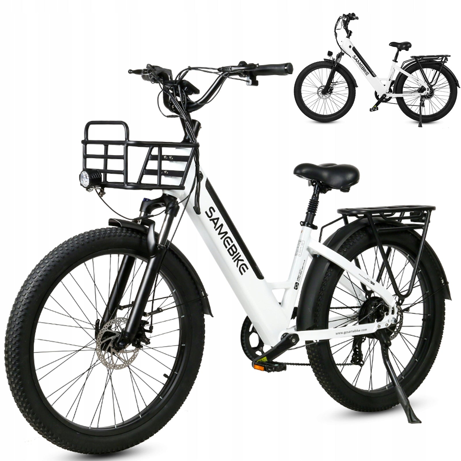 2026Electric Vehicle Samebike RSA01 PLUS 26"x3.0, 1000W, 48V 14Ah, Range