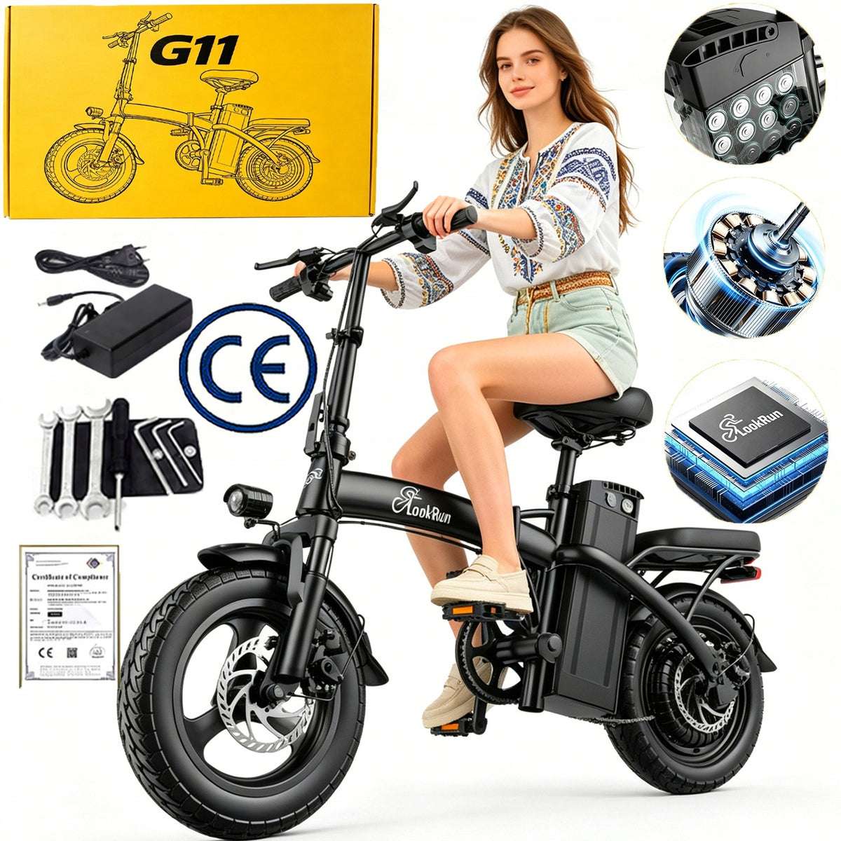 2026New E-Vehicle Lookrun G11 Urban commuter 400W 25km/h
