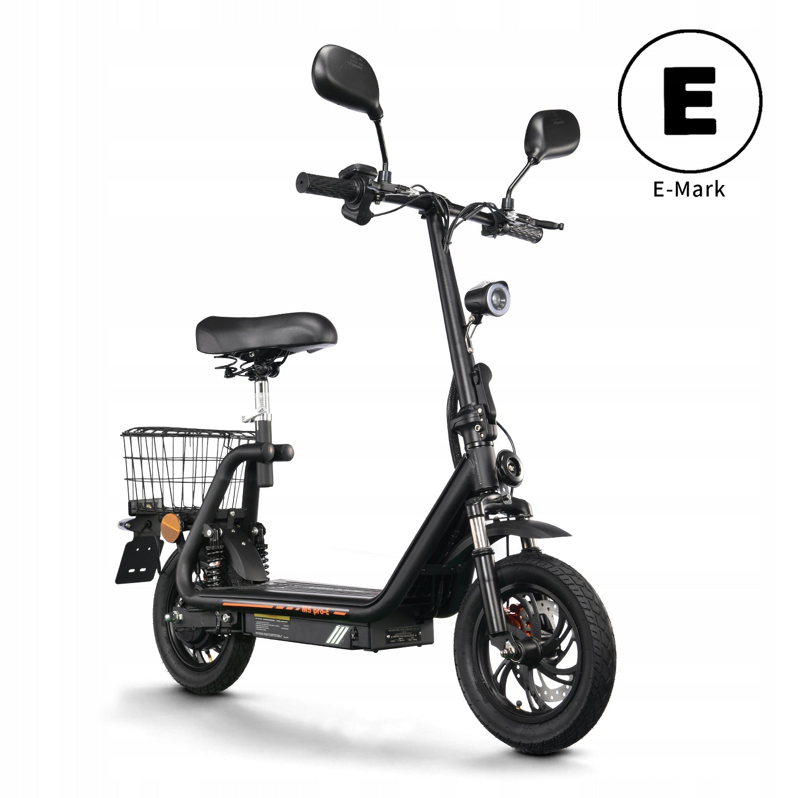 2026TWOFISH M5 PRO-E EEC Electric Vehicle Black, 500W, 40 km/h with Seat Manufacturer code 9331522470653