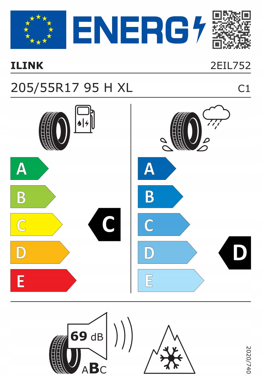 205/55/17 H XL FR ILINK SNOWGRIPPER I Year of manufacture 2025