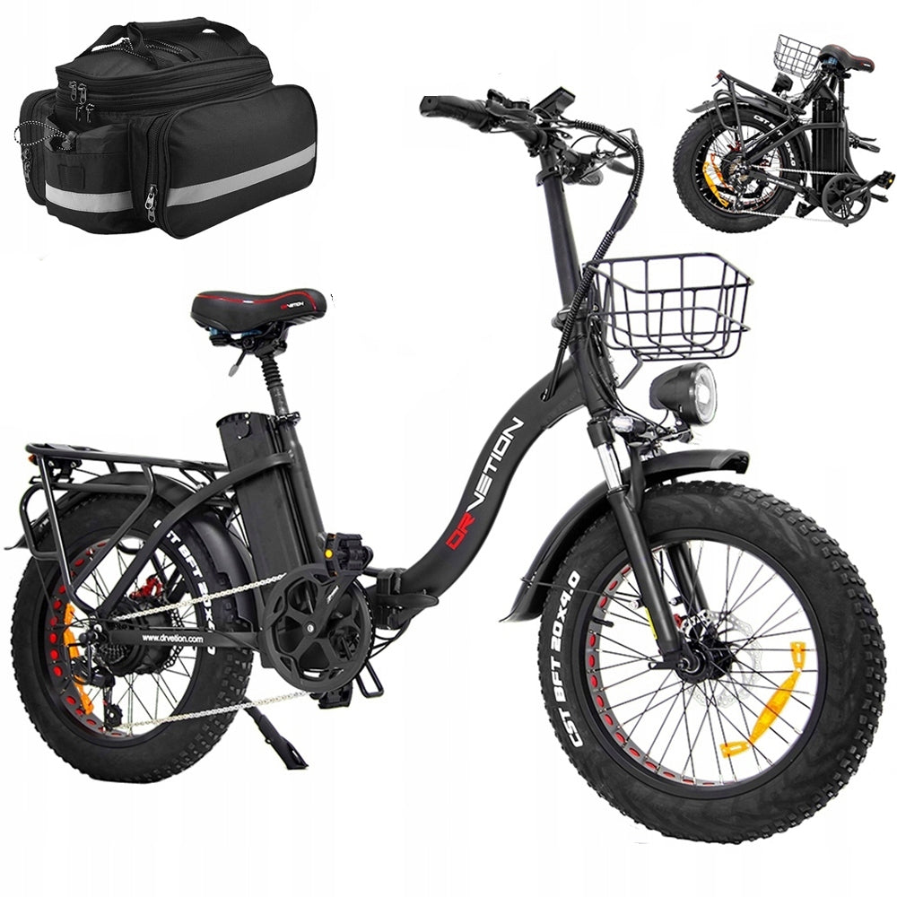 20”Folding Electric Vehicles DRVETION CT20 1000W 45km/h 15AH MTB oil brake